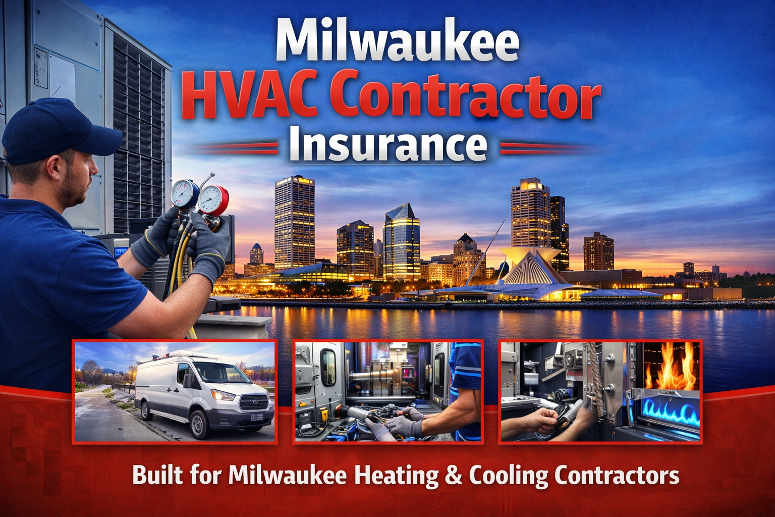 Milwaukee HVAC Contractor Insurance - technician, service van, heating and cooling work across Milwaukee
