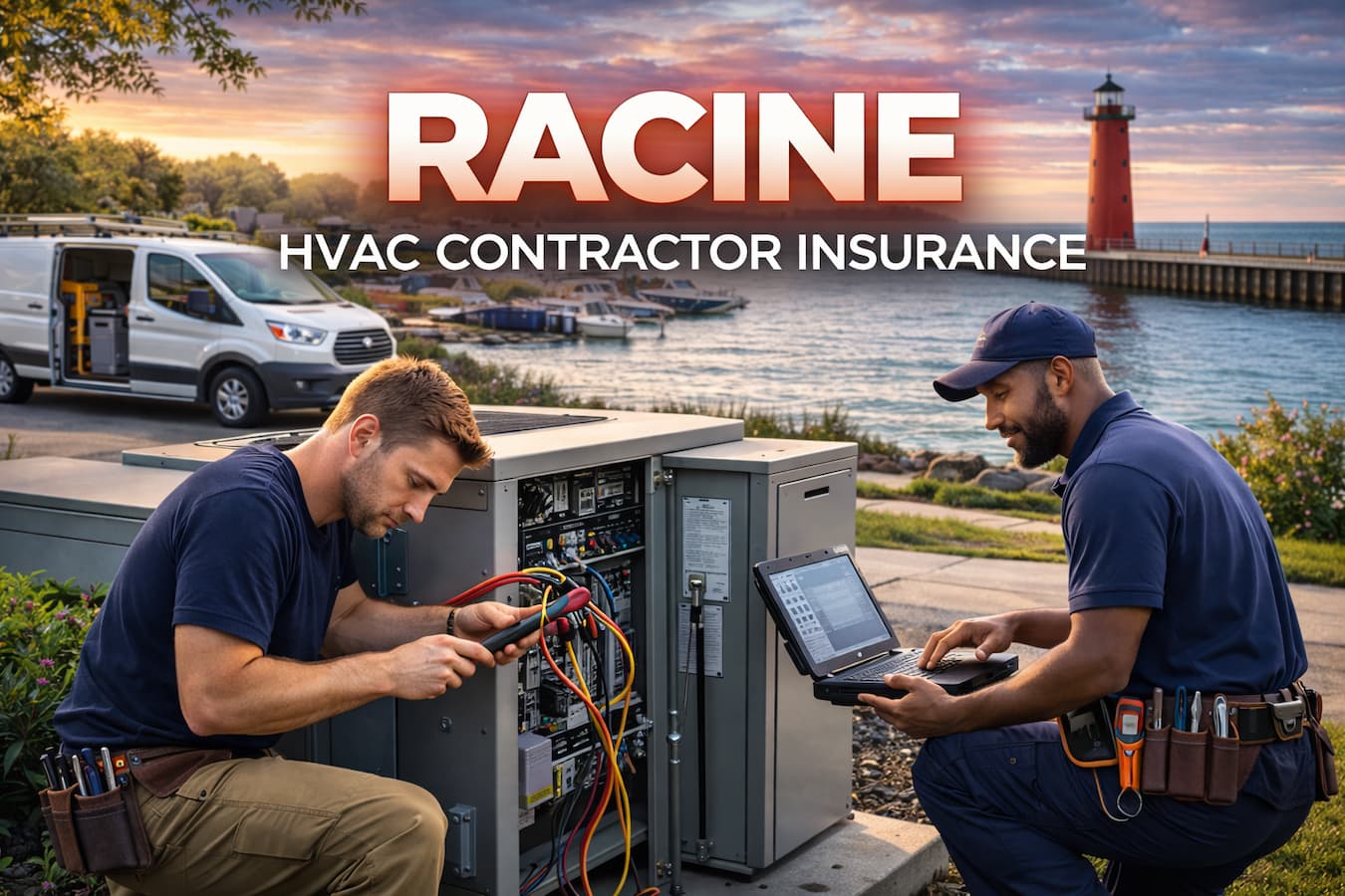 Racine HVAC Contractor Insurance - service van, technician, heating and cooling work in Racine WI