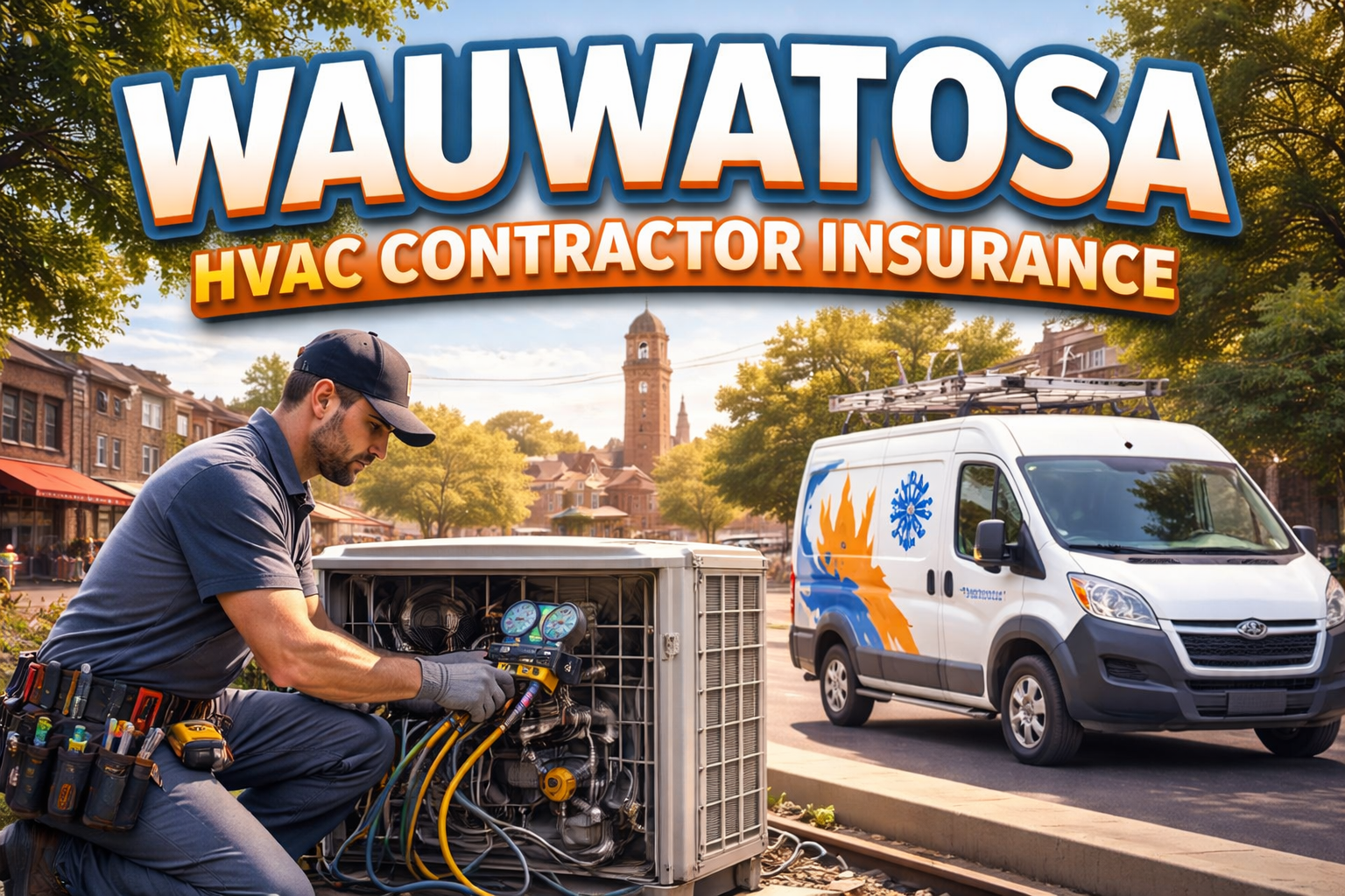 Wauwatosa HVAC Contractor Insurance - service van, technician, heating and cooling work in Wauwatosa WI